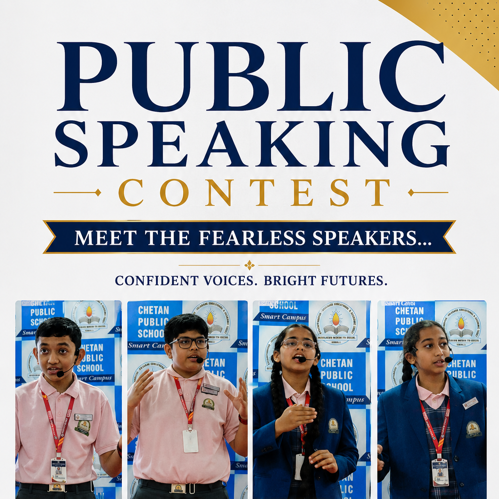 Public Speaking Contest - Preliminary Round Shines at Chetan Public School Smart Campus (ICSE)